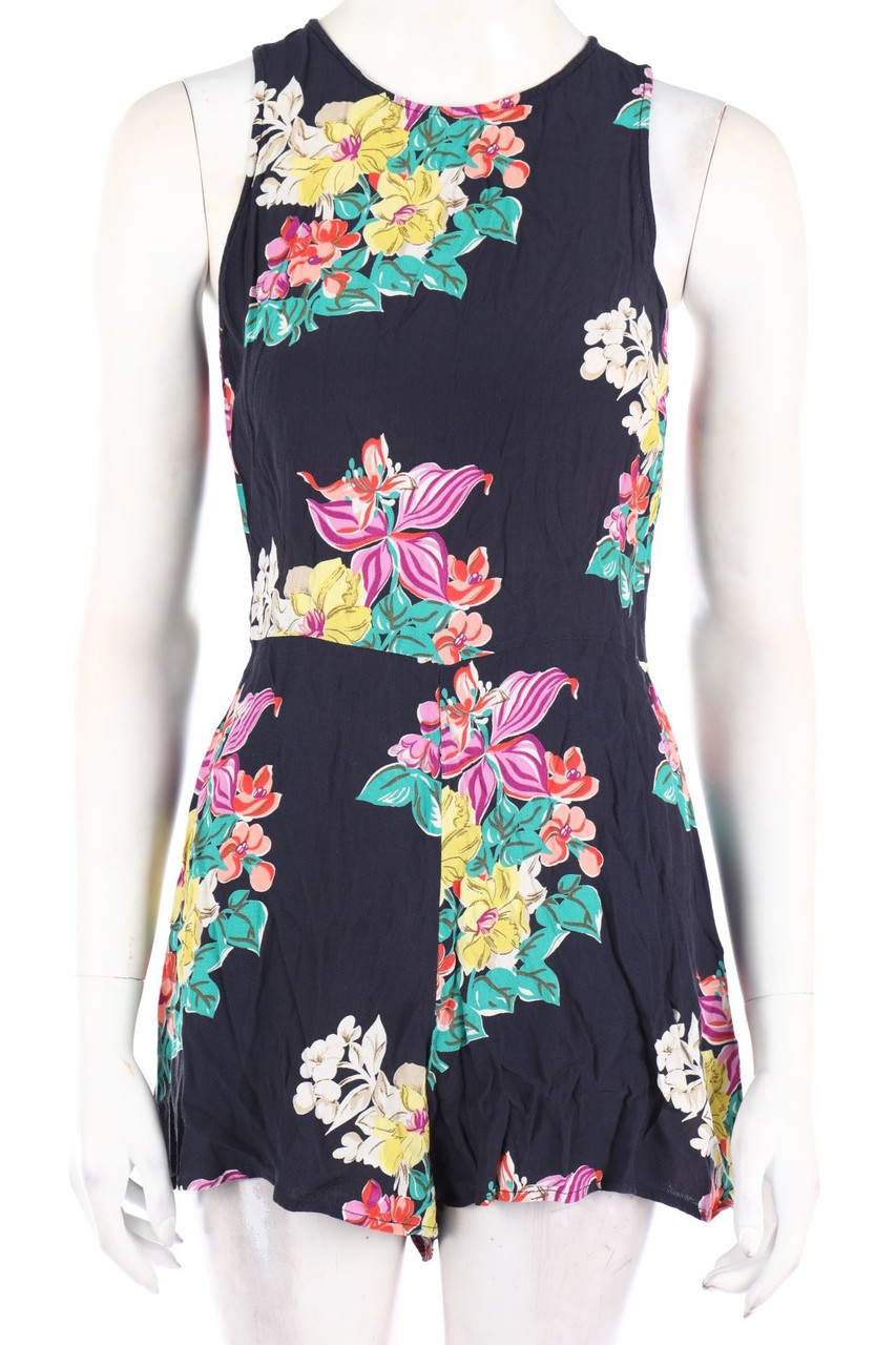 TOPSHOP - Playsuit mit Blumen-Print - D 38