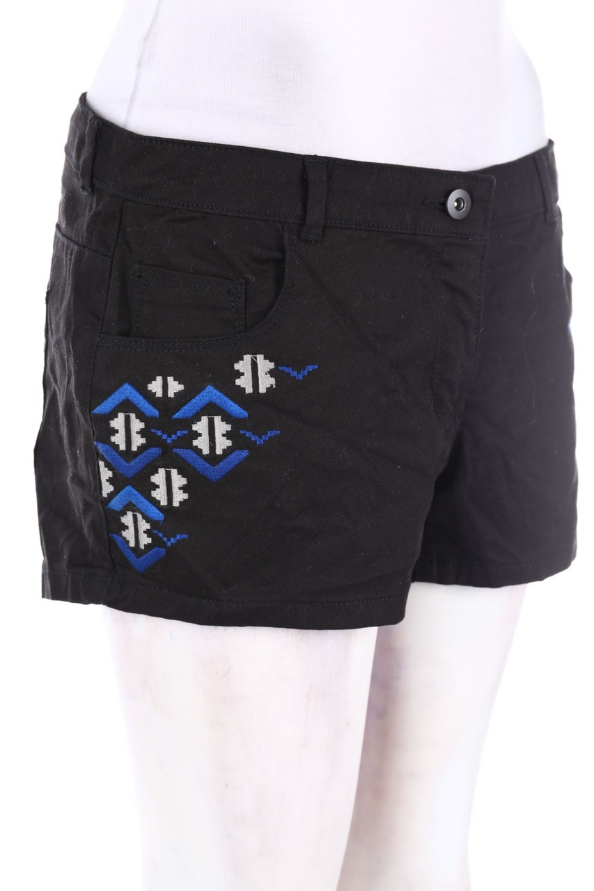 H&M - Jeans-Shorts mit Stickereien - D 40