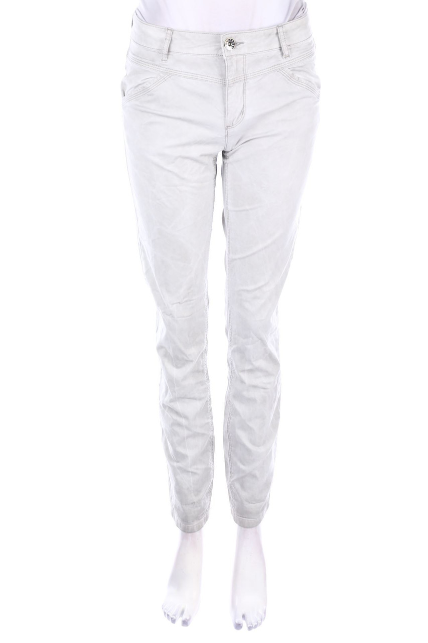 MORE & MORE - Straight Cut Jeans mit Logo-Patch - D 36