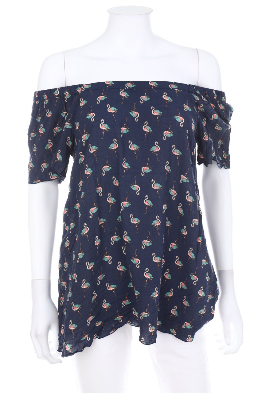 ESPRIT - Carmen-Bluse mit Print - D 40