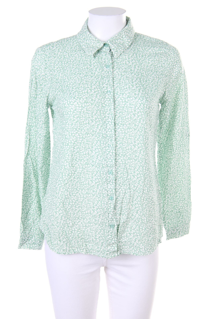 Ohne Label - Hemd-Bluse mit Muster - D 40