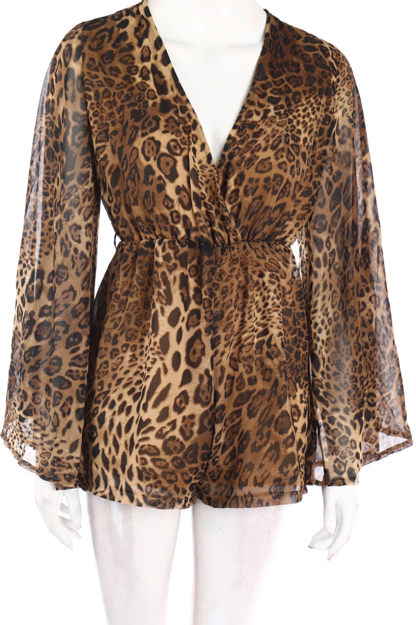 MISSGUIDED - Playsuit mit Animal-Print - D 38