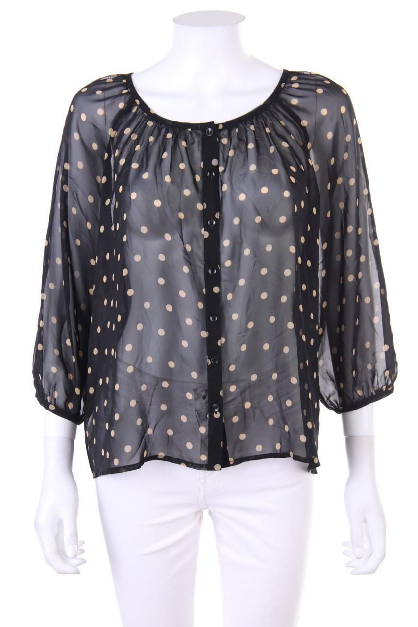 H&M - Chiffon-Bluse mit 3/4-Ärmel - D 38