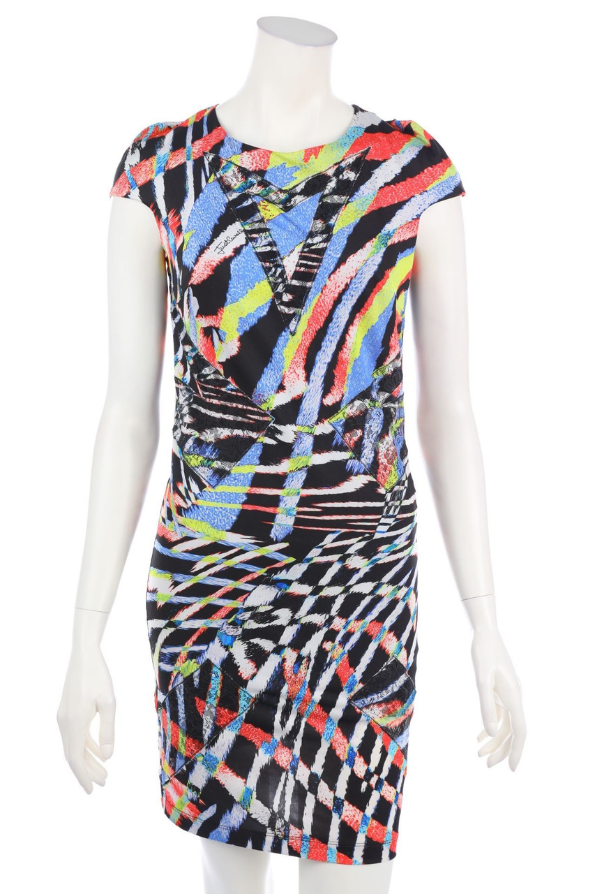 Just cavalli - Kleid mit Spitzen-Einsatz - D 34