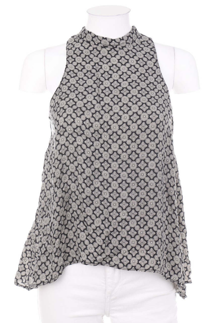 ZARA - Blusentop mit Muster - XS