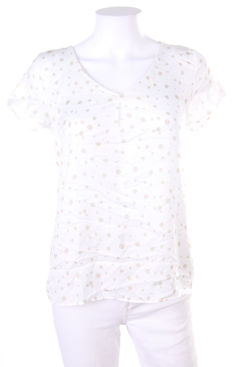 orsay - Kurzarm-Bluse mit Punkten - D 38