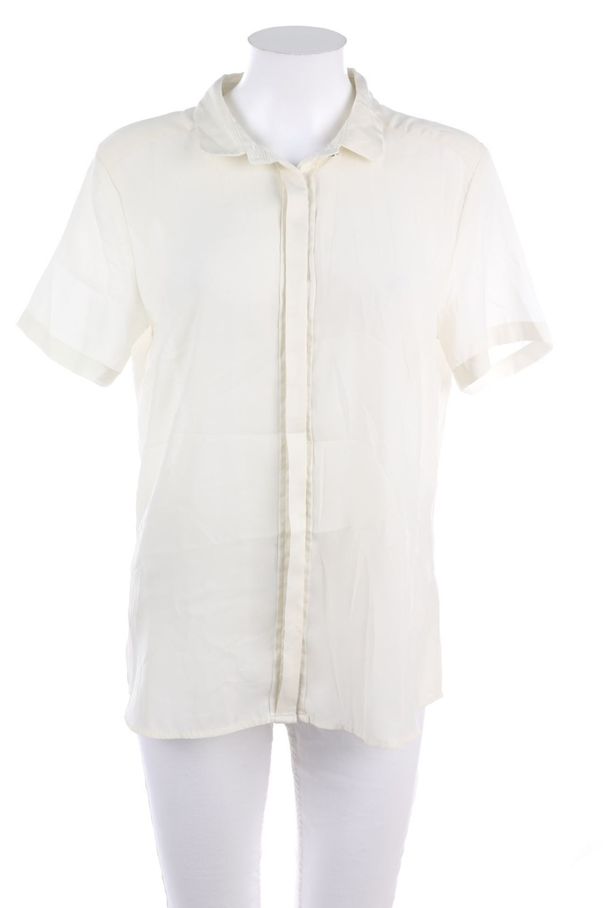 H&M - Clean Chic-Hemd-Bluse mit kurzem Ärmel - D 44