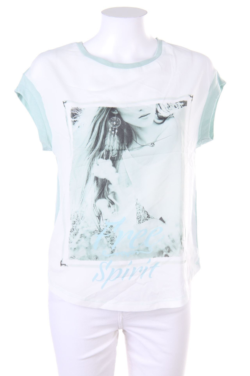 ONLY - Kurzarm-Shirt mit Foto-Print - S