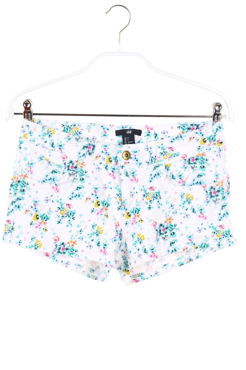 H&M - Jeans-Shorts mit Blumen-Print - D 34
