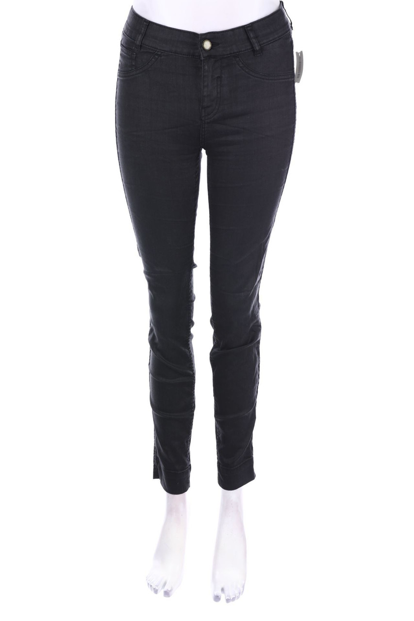 comma - Skinny-Jeans mit Logo-Plakette - D 34