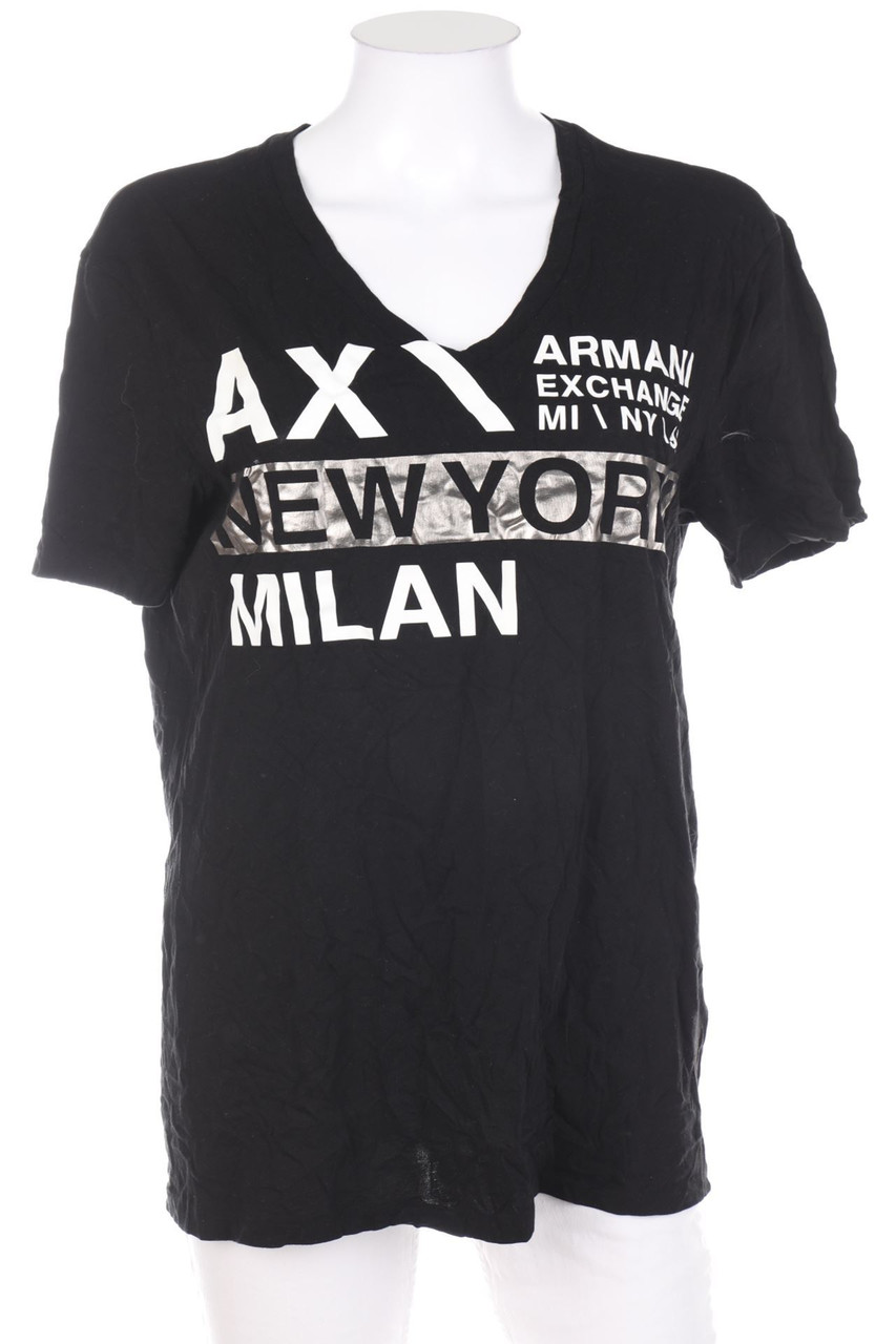 AX ARMANI EXCHANGE - Kurzarm-Shirt mit Logo-Print - M