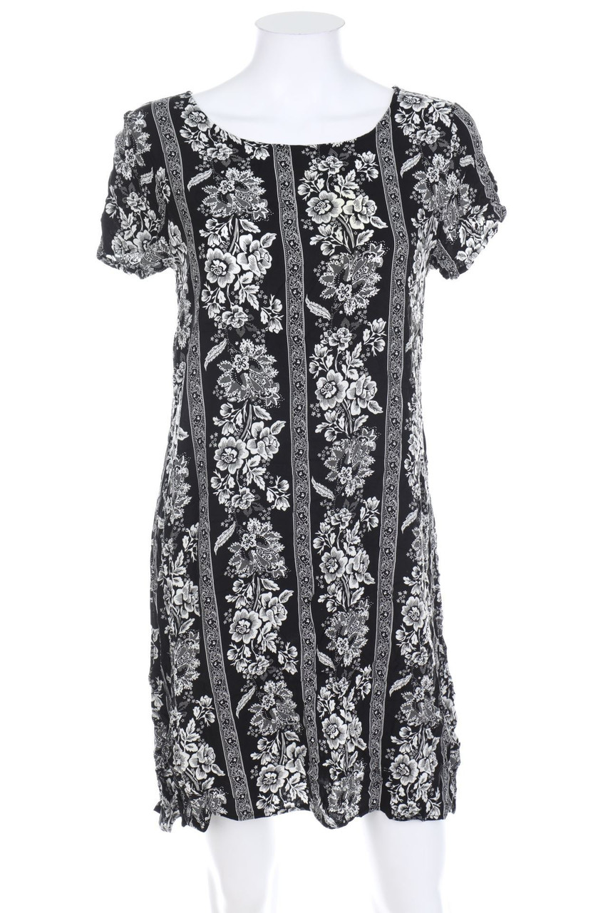 Chicorée - Minikleid mit Blumen-Print - S