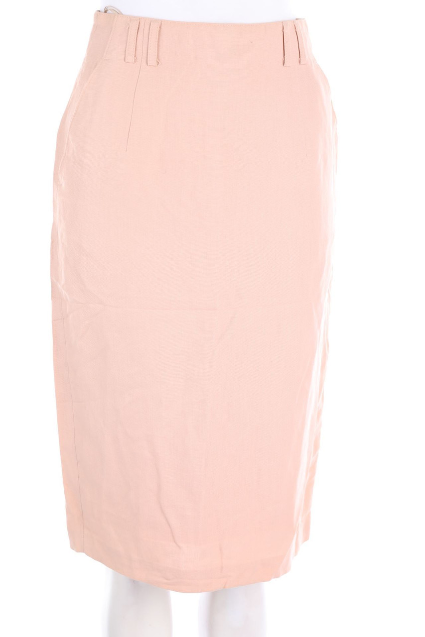 rosner - Vintage-Bleistift-Rock aus Leinen-Mix - D 34