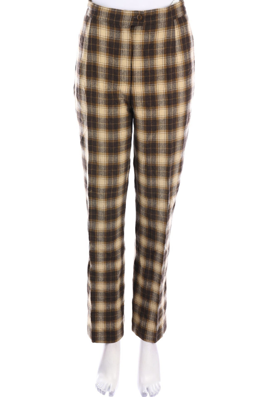 GERRY WEBER - Hose mit Karo-Muster - D 34