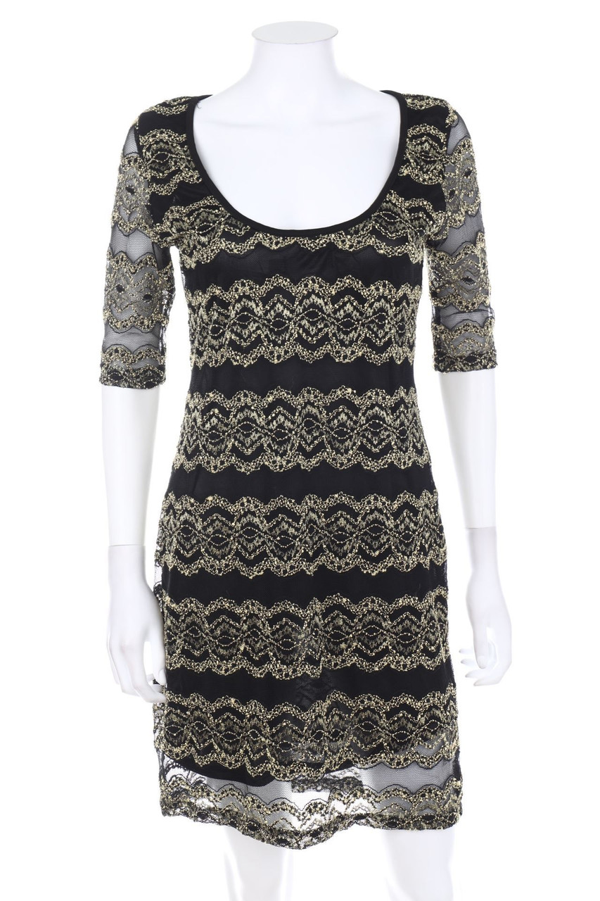 Three Seasons - Abendkleid mit Muster - D 34