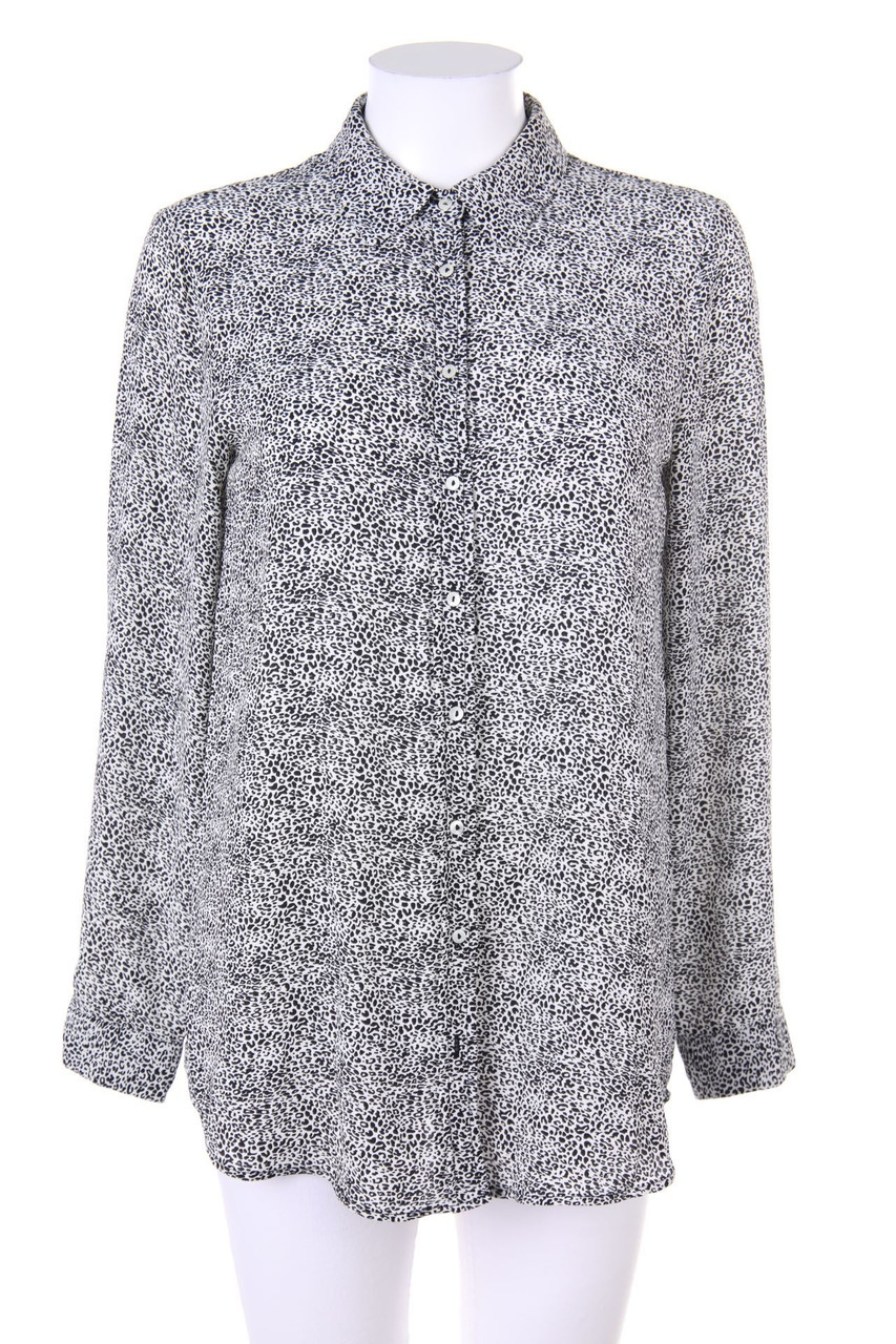 MANGO - Hemd-Bluse mit Leo-Print - S