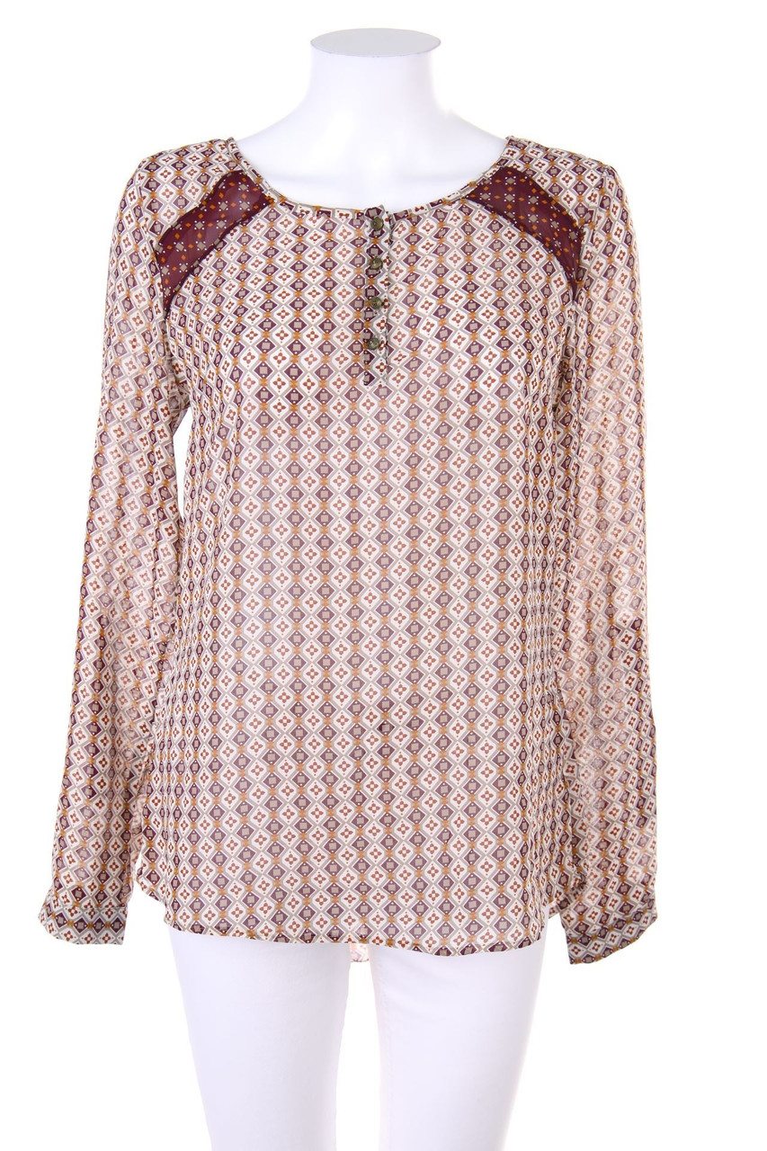 Yessica by C&A - Print-Bluse mit Krempel-Ärmeln - M