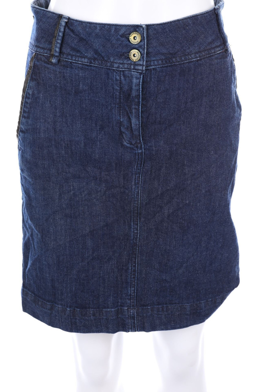 maddison - Rock mit Kunstleder-Details - D 36