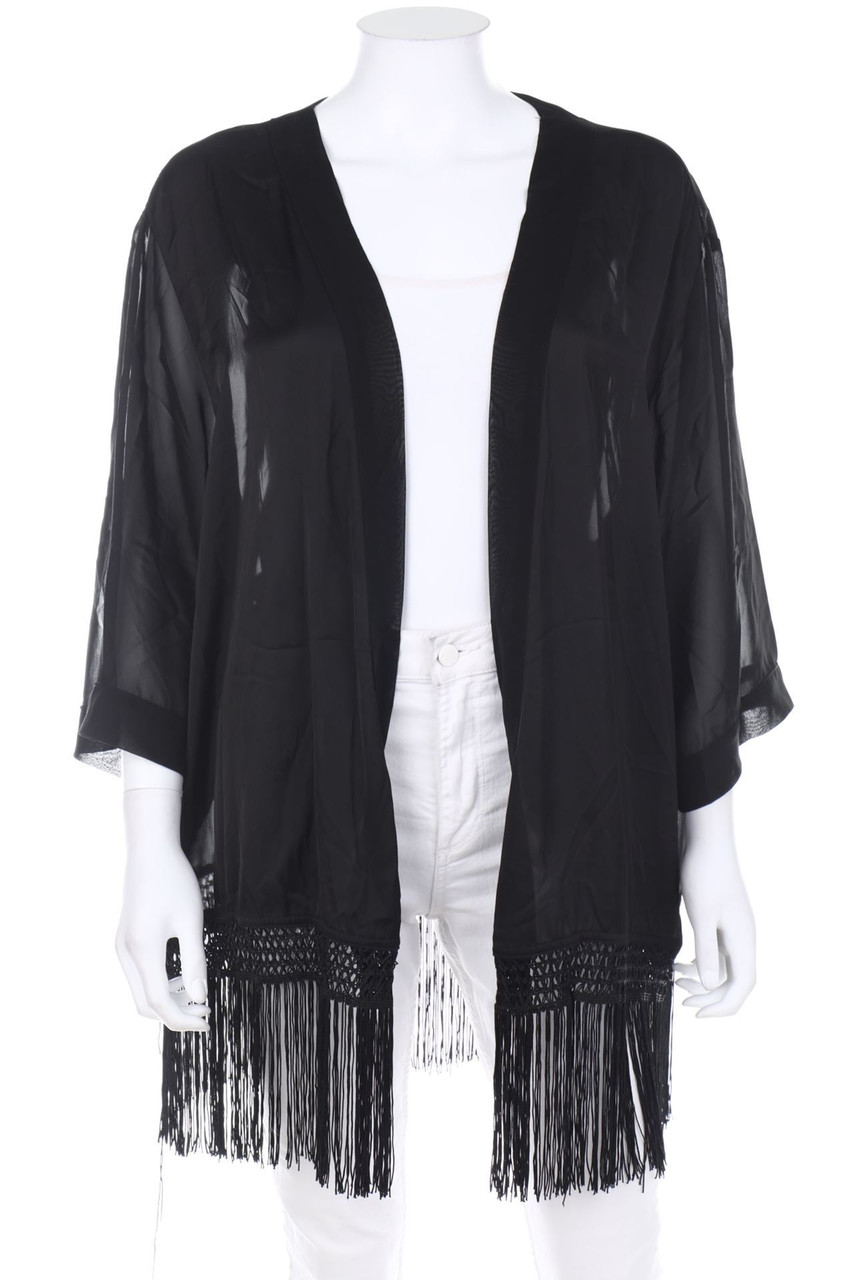 Ulla Popken - Cardigan mit Fransen - XXL