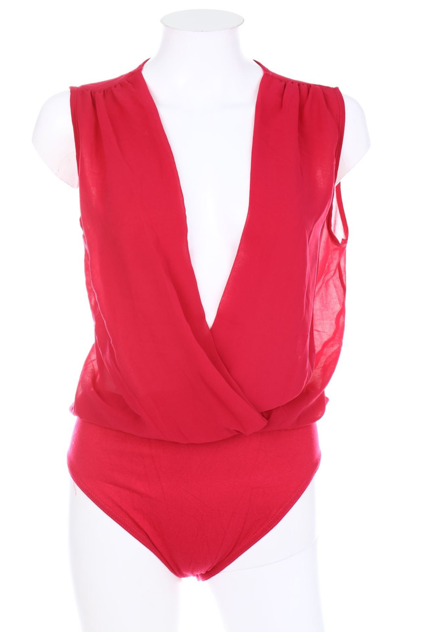 AMISU - Body mit tiefem Ausschnitt - S