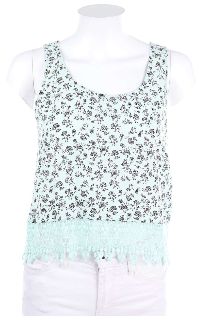 H&M DIVIDED - Crop-Top mit Häkelspitze - D 40