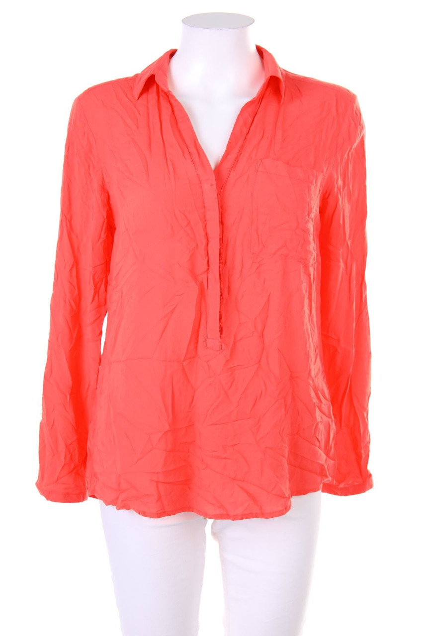 TOM TAILOR - Bluse mit Krempel-Ärmeln - D 36