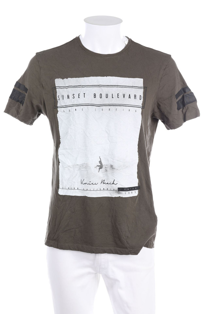 CLAYTON - Baumwoll-T-Shirt mit Print - L