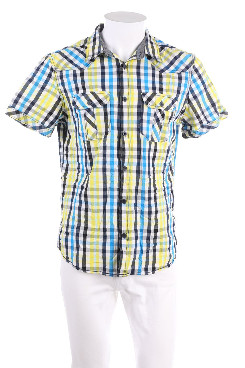 CLOCKHOUSE by C&A - Kurzarm-Hemd mit Karo-Muster - L