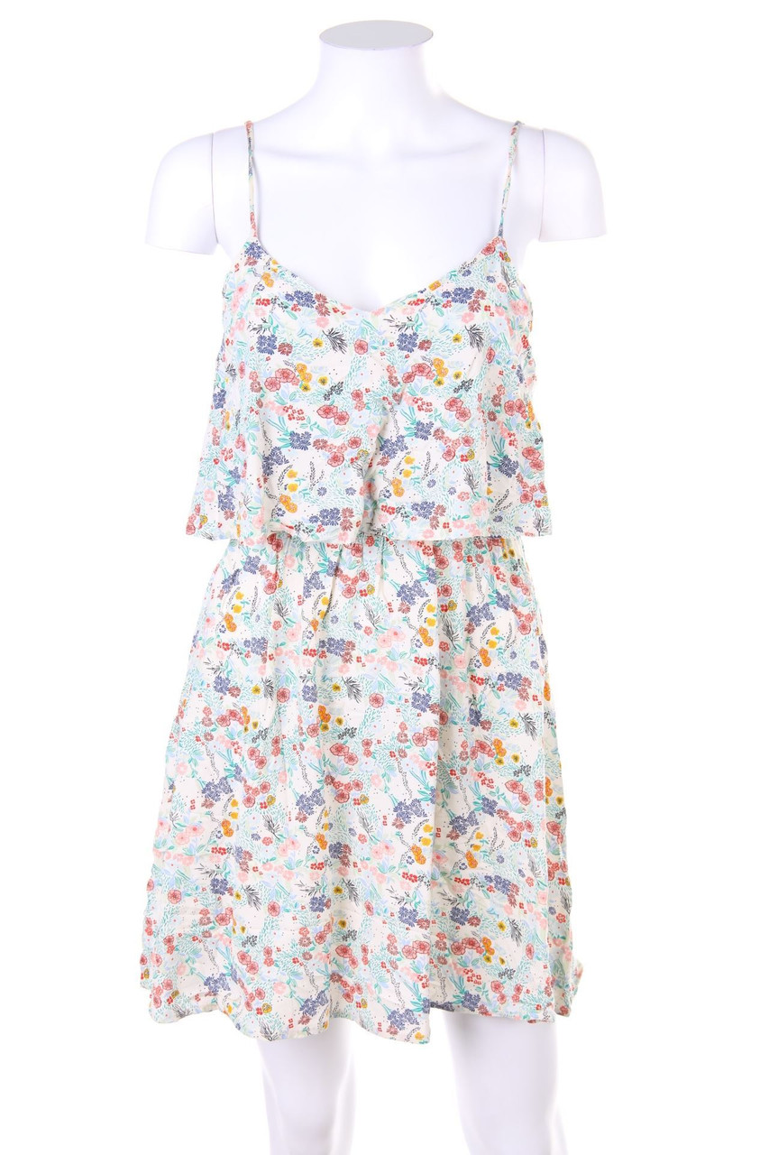 H&M DIVIDED - Minikleid mit Blumen-Print - D 34