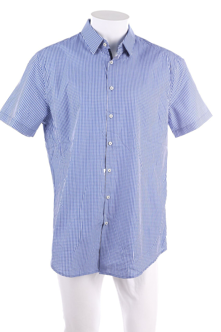 Jake*s - kariertes Kurzarm-Hemd - 43