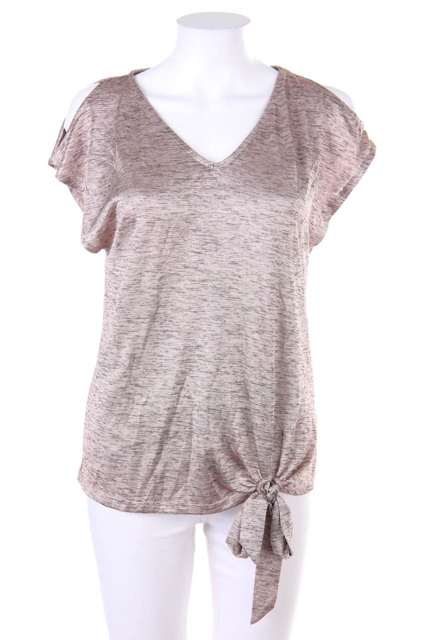 CAMAÏEU - Cold-Shoulder-Bluse zum Knoten - S