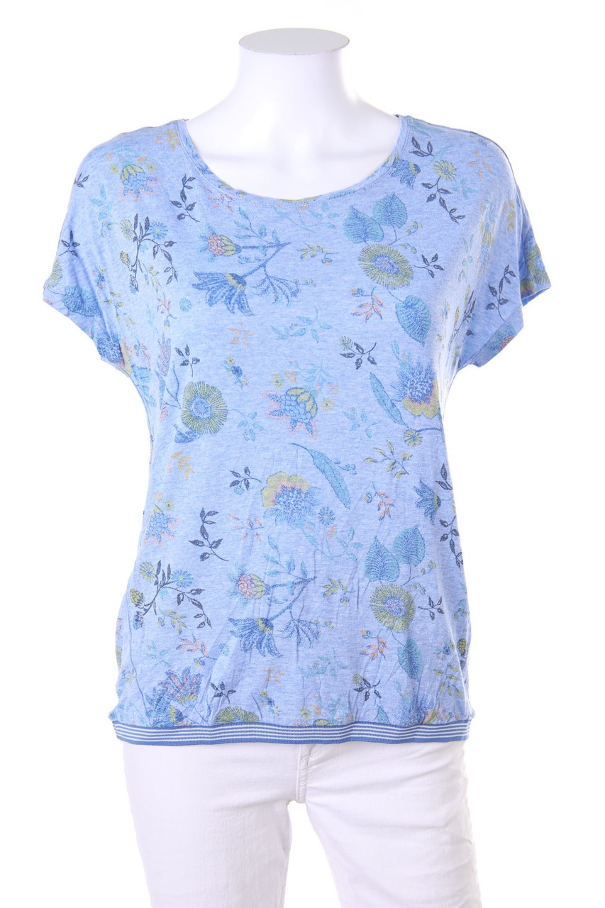 CECIL - Kurzarm-Shirt mit floralem Muster - XS