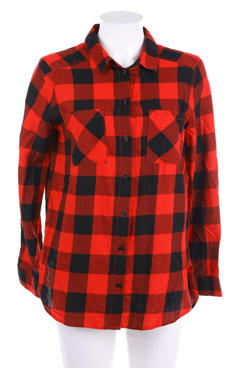 H&M DIVIDED - Lumberjack-Hemd-Bluse mit Karo-Muster - D 34