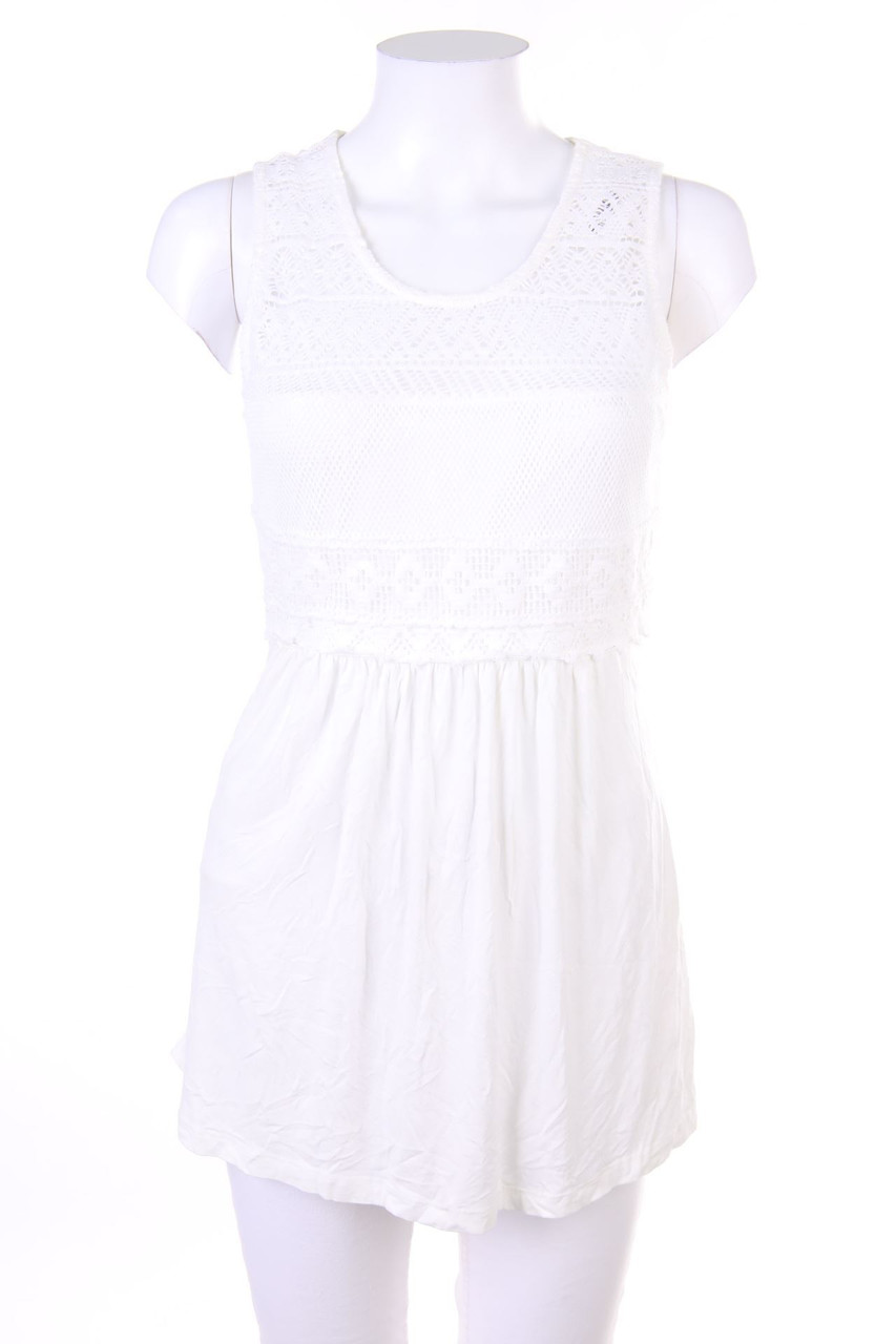 Ohne Label - Top mit Häkelspitze - D 38