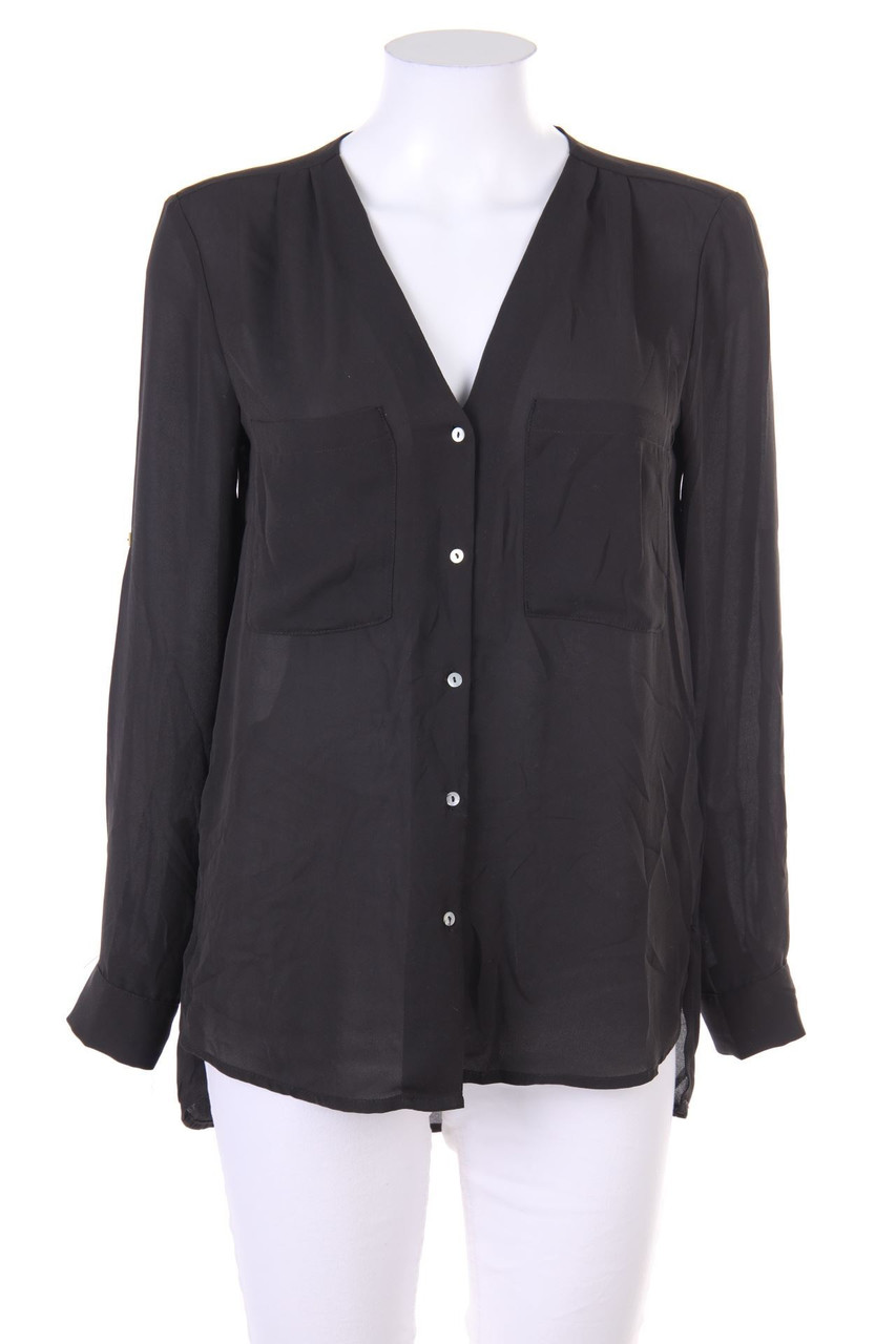 H&M - Bluse mit Krempel-Ärmeln - D 34