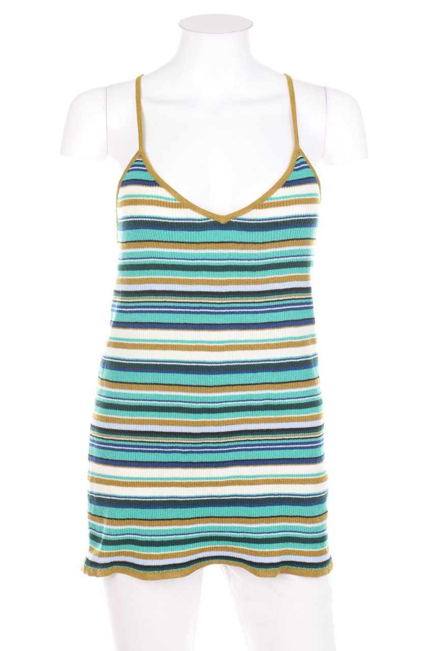 H&M - Strick-Top mit Streifen - L