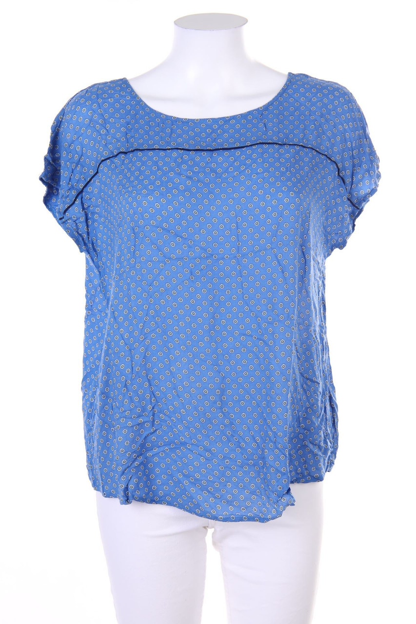 ESPRIT de corp - Kurzarm-Bluse mit Print - M