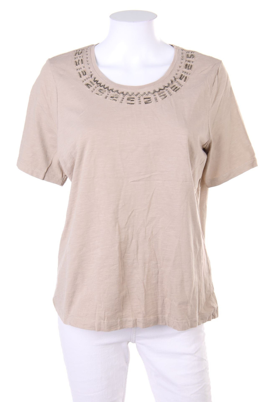 CANDA by C&A - Kurzarm-Shirt mit Perlen - M