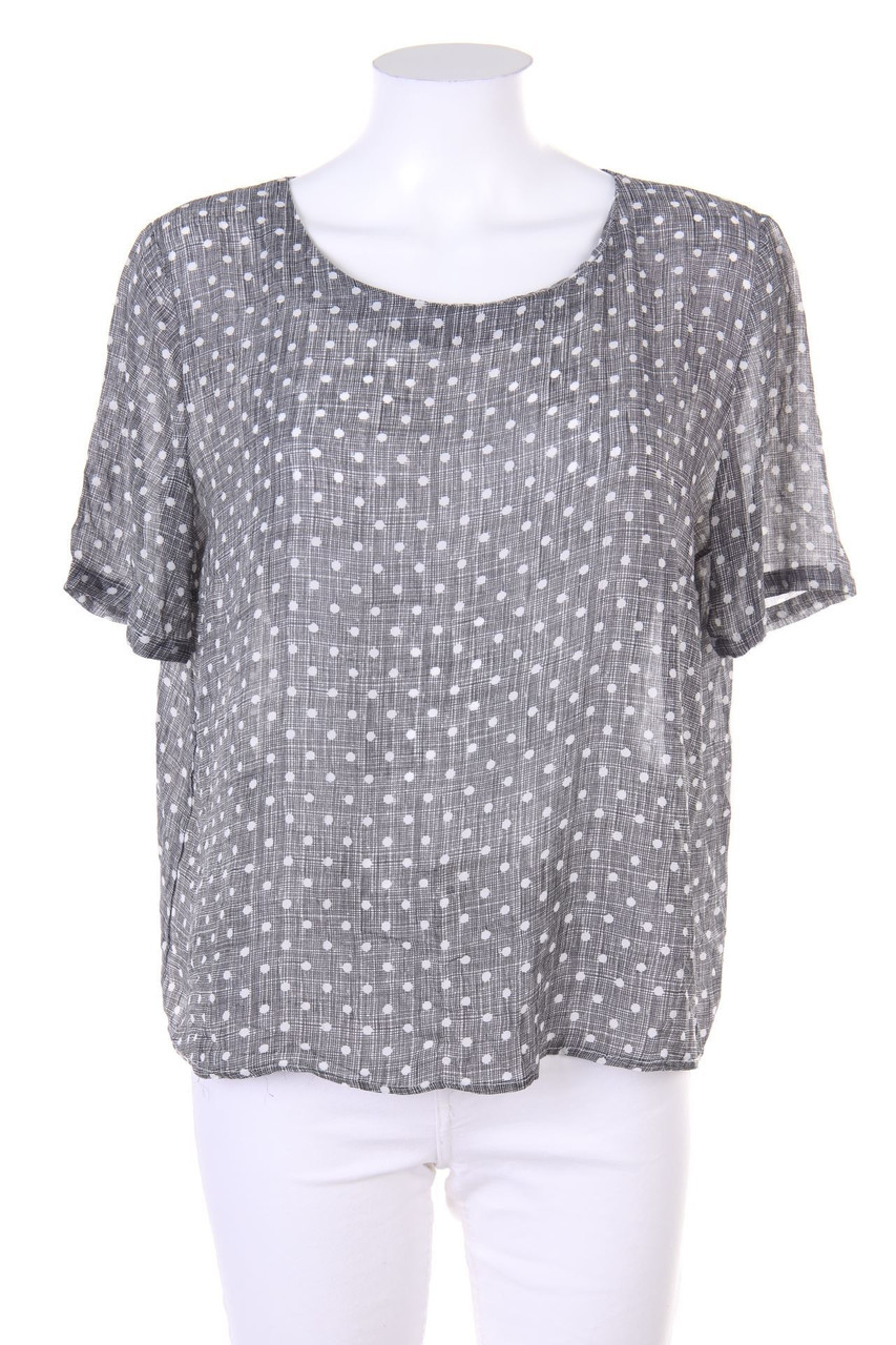 sweewë PARIS - Kurzarm-Bluse mit Punkten - M