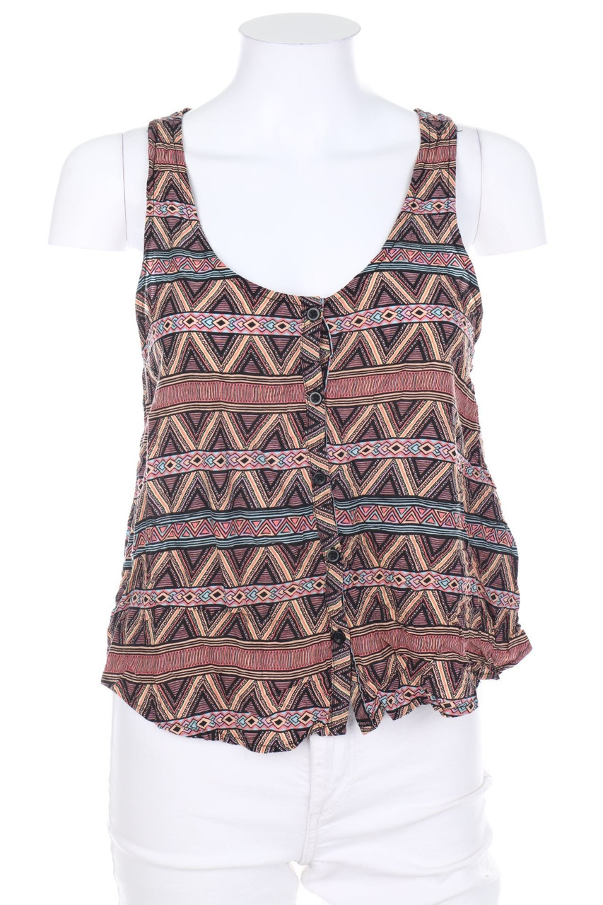 FB SISTER - Blusentop mit Ethno-Print - M