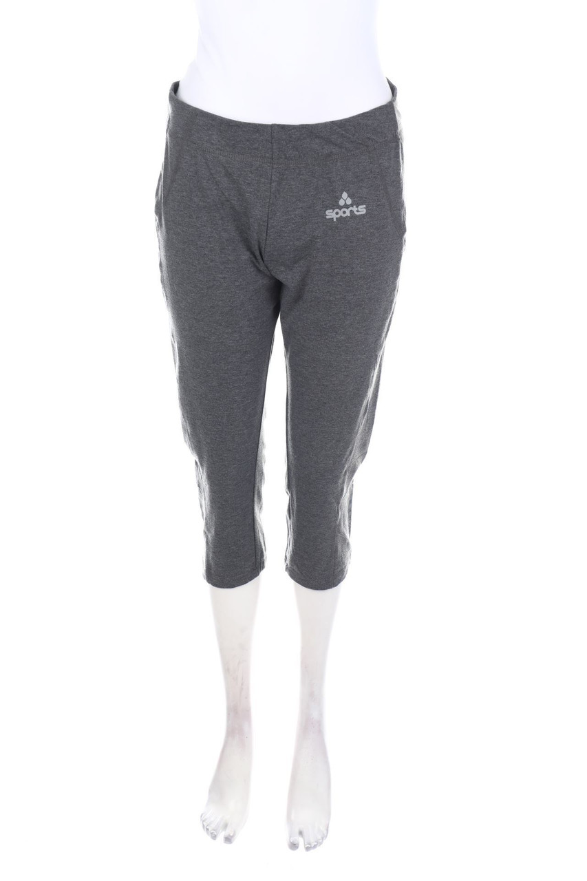 sports - Cropped-Sport-Leggings mit Logo-Print - M