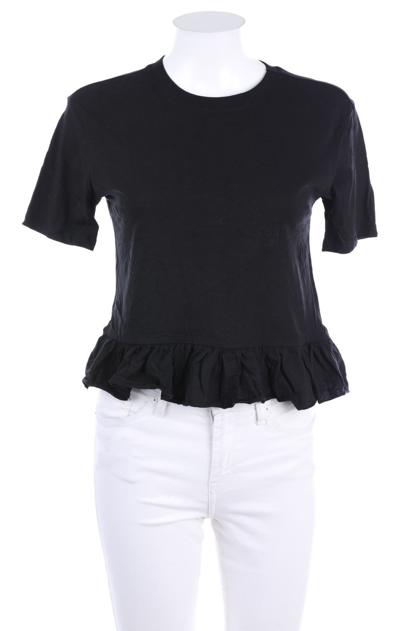 KOTON - Cropped-Shirt mit Volants - M