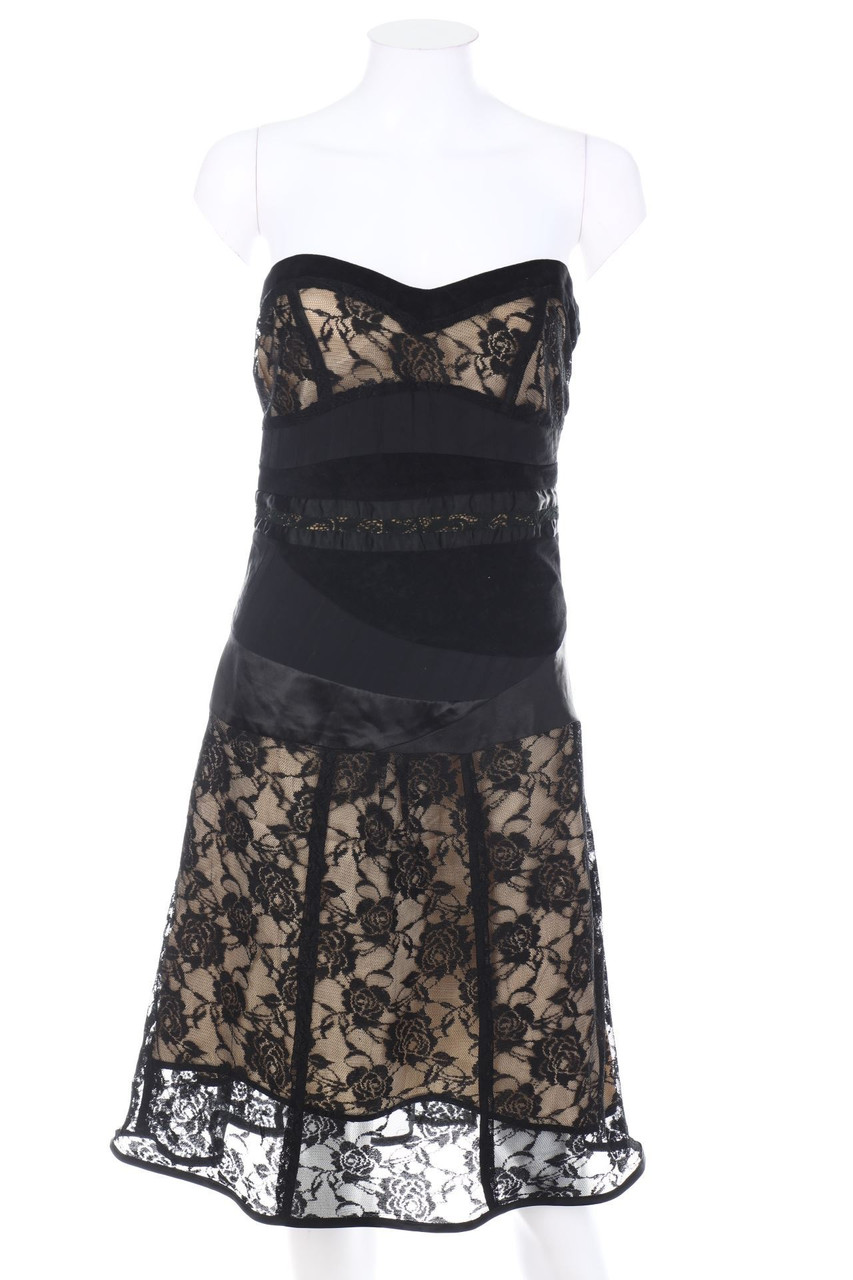 Ohne Label - Abendkleid mit Spitze - D 36-38