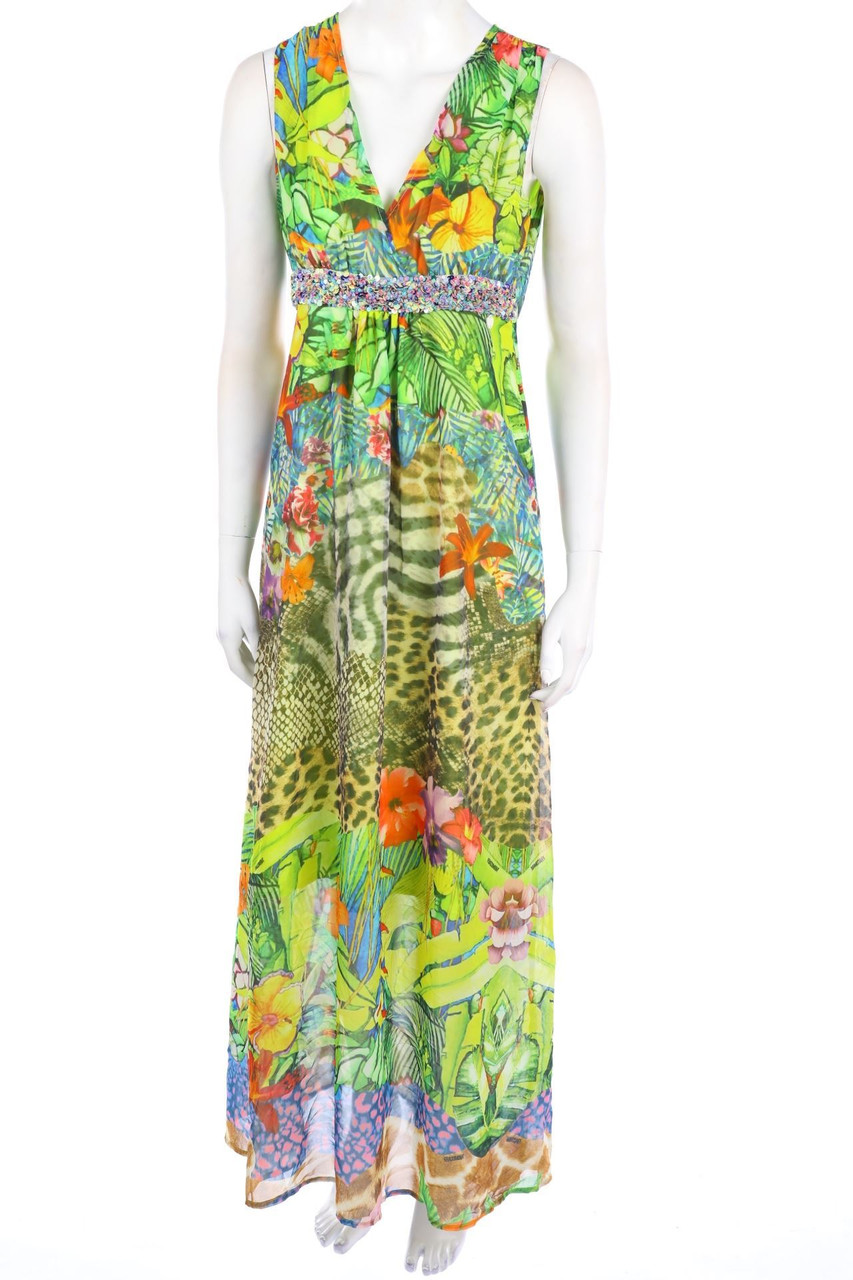 FRACOMINA - Maxi-Kleid mit Pailletten - M