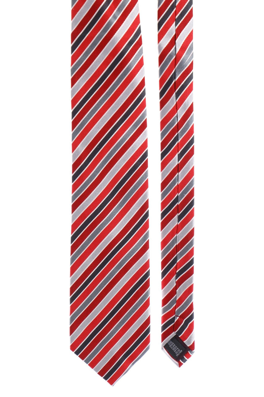 SECONDHAND - Seiden-Krawatte mit Streifen