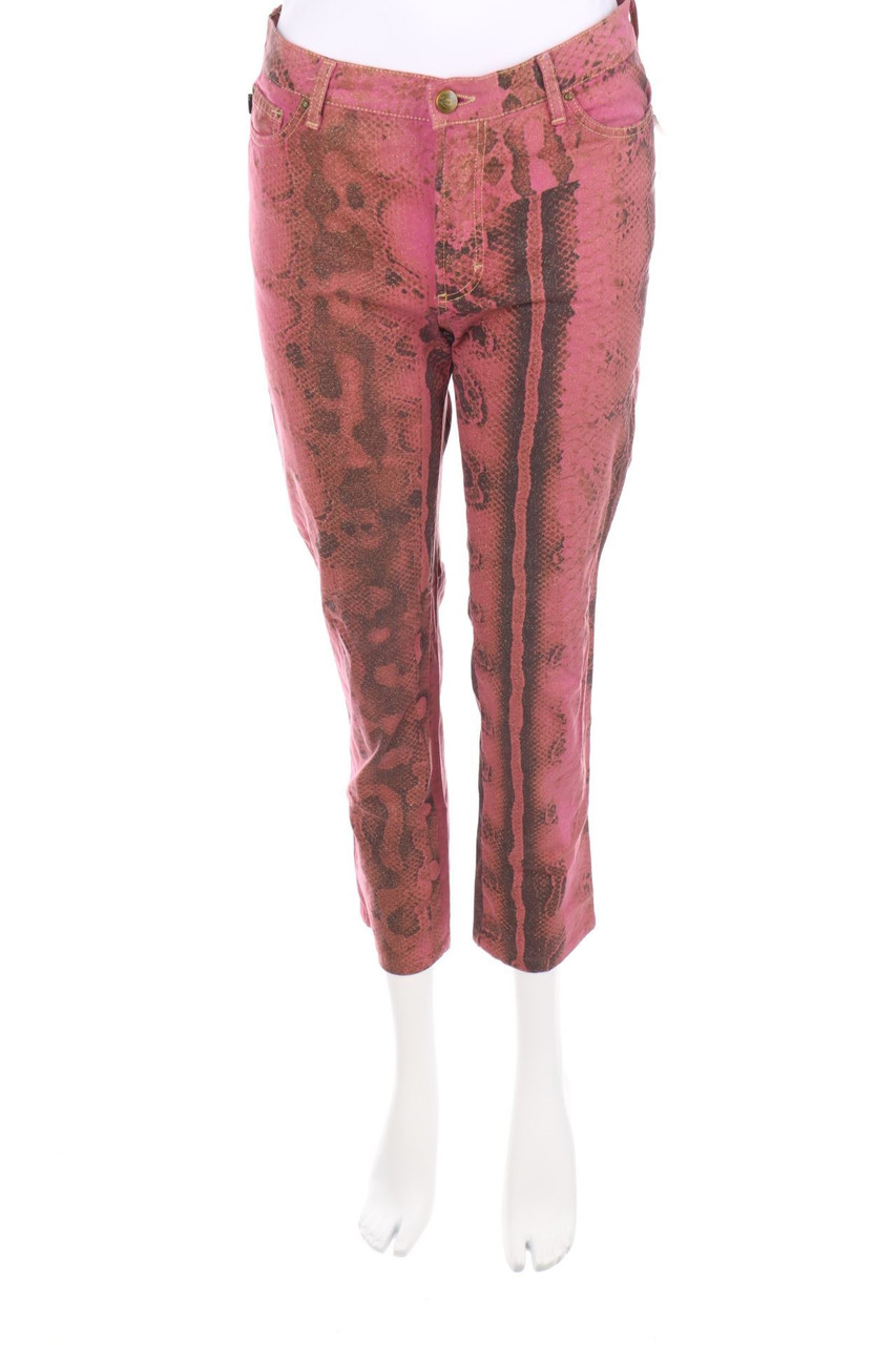 Just cavalli - Glitzer-Hose mit Animal-Print - W30