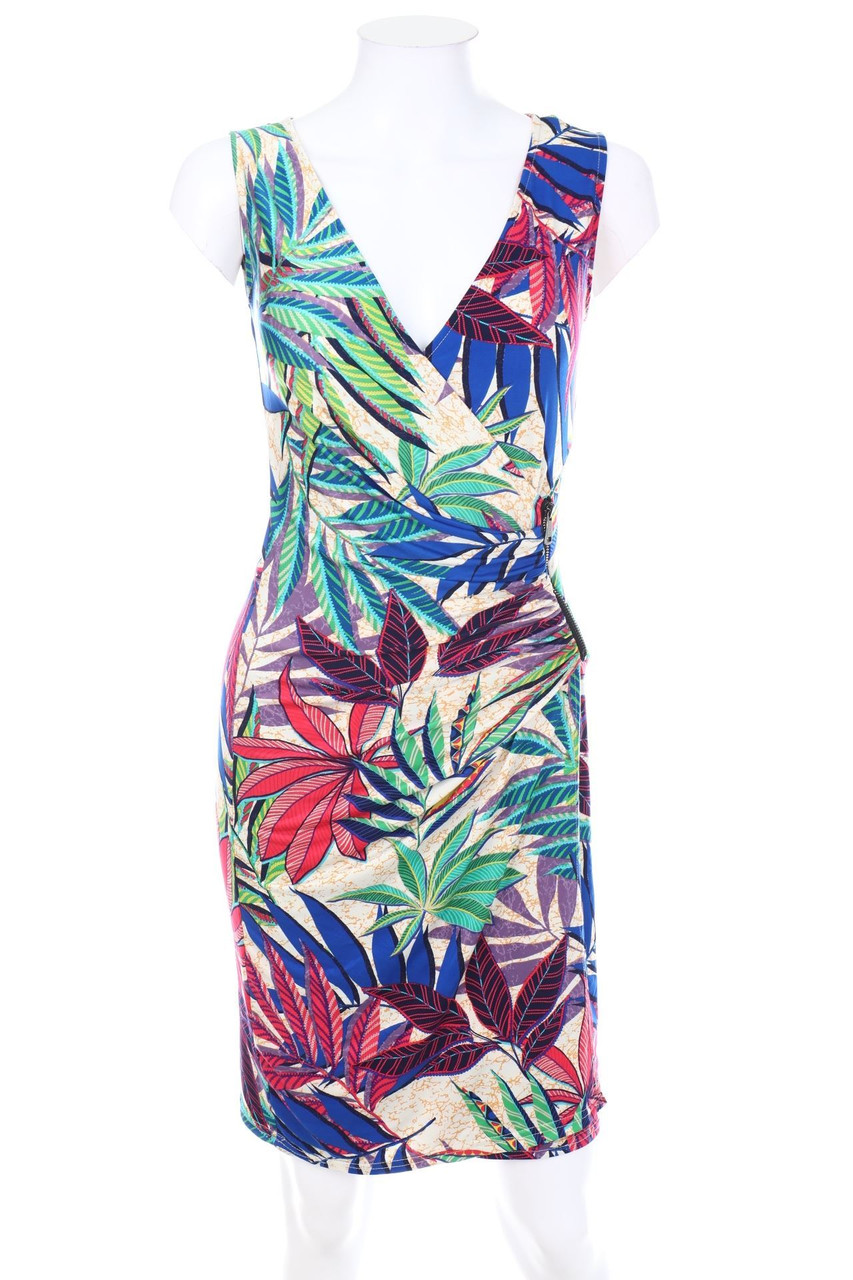 MORGAN - Stretch-Kleid in Wickel-Optik - D 34