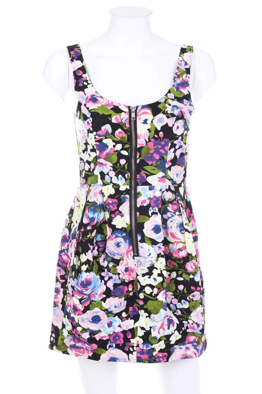 H&M DIVIDED - Party-Kleid mit Blumen-Print - D 34