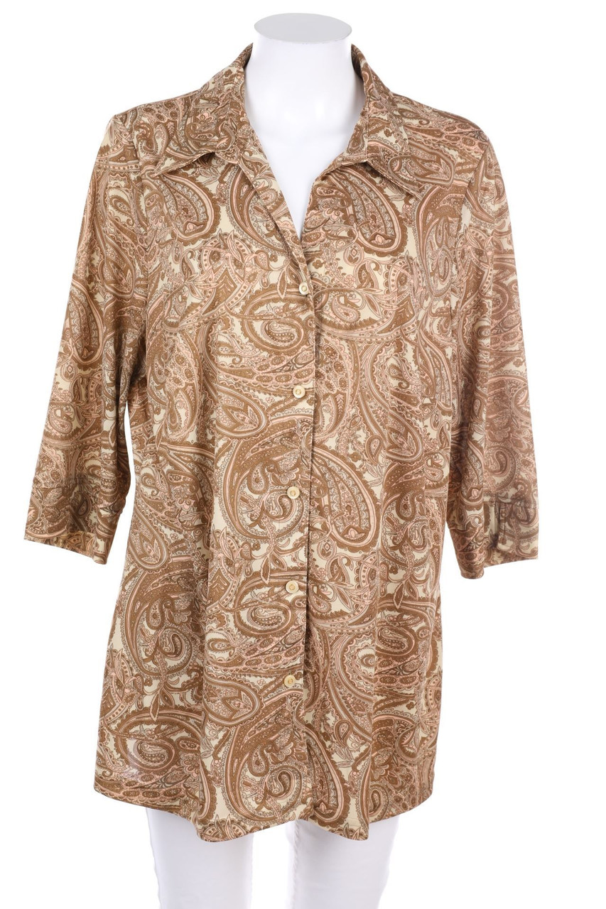 Création Atelier GS - Print-Hemd-Bluse mit 3/4-Ärmel - D 48