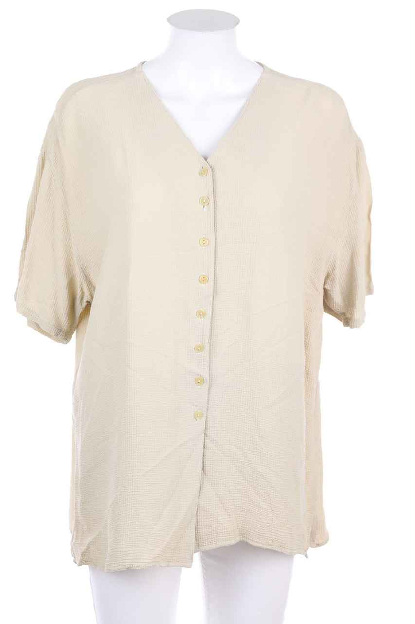 zero - Kurzarm-Shirt mit Knöpfen - D 42